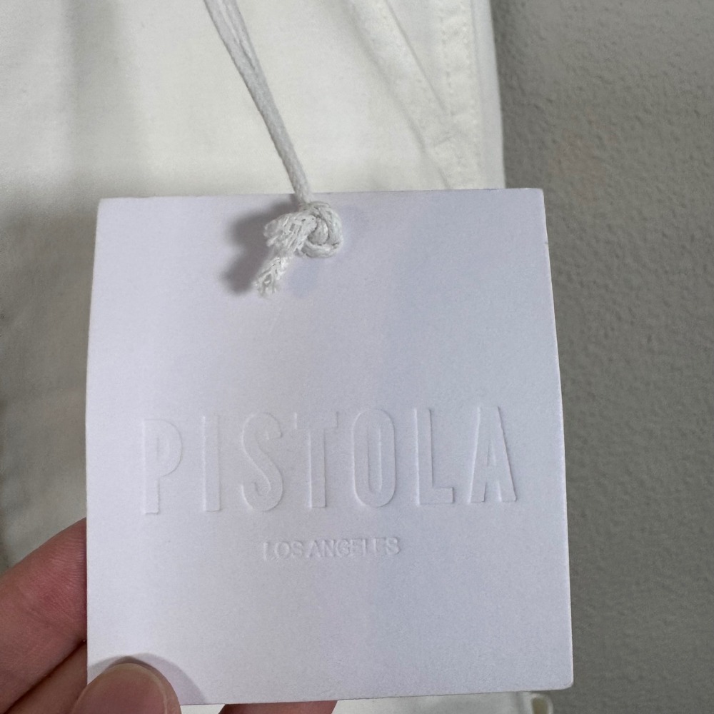 Pistola Los Angeles Sabrina Utility Barrel Pants Coastal White Cotton Cargo 26 - Picture 3 of 11